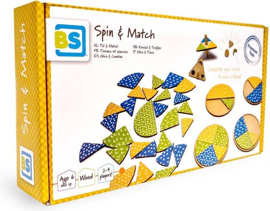 BS Toys Tol en Match Spel Educatief Spel voor Kinderen Ontwikkel Hand-Oog Coördinatie en Patroonherkenning Vanaf 6 Jaar 2-4 Spelers