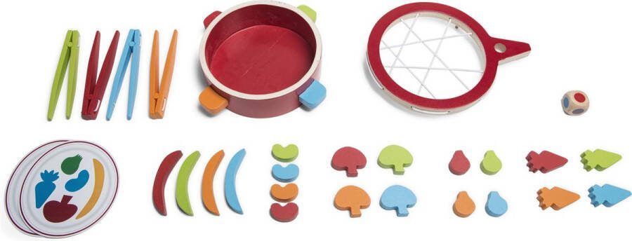 BS Toys Veggie Hout Groentespel Educatief Spel 31-delig 1 tot 4 spelers