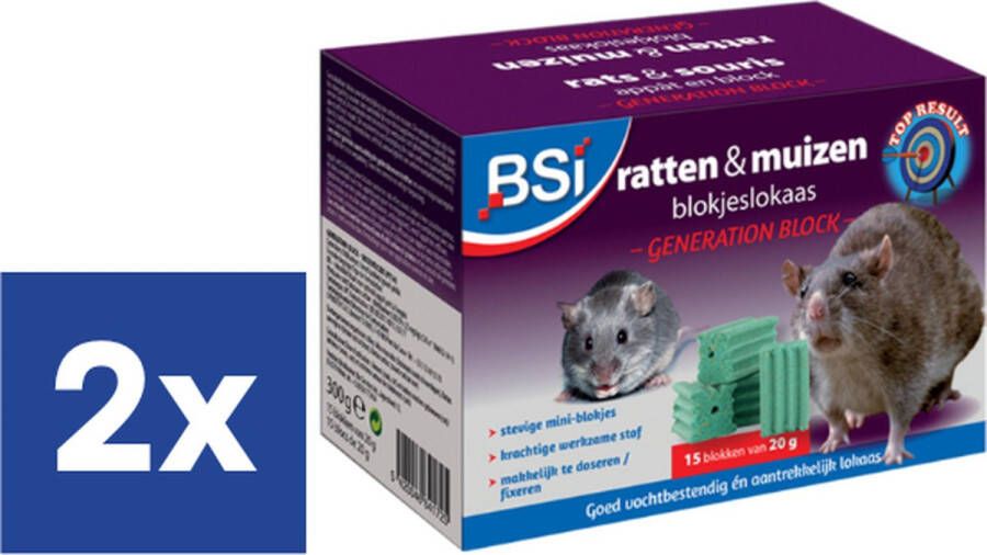 BSI Generation Block Ratten & Muizen 2 x 300 g