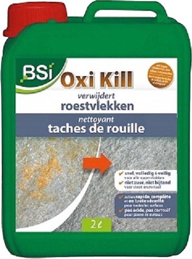 BSI Oxi kill Roestverwijderaar Anti-roest middel voor vlekken op metaal tegels terrassen en paden 2 l