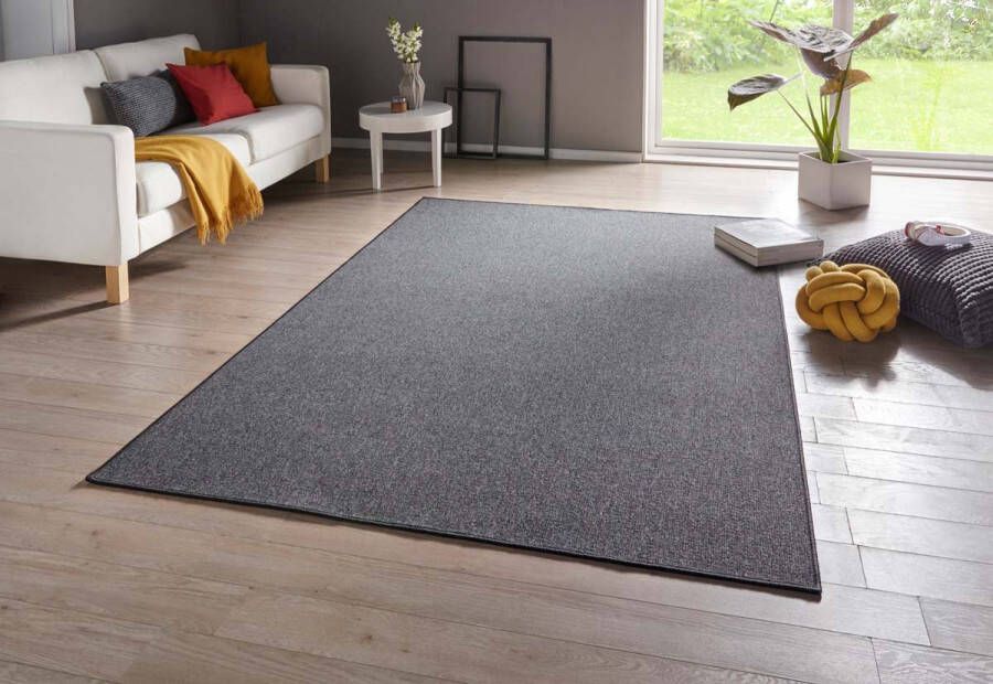 BT Carpet Effen vloerkleed Casual donkergrijs 140x200 cm