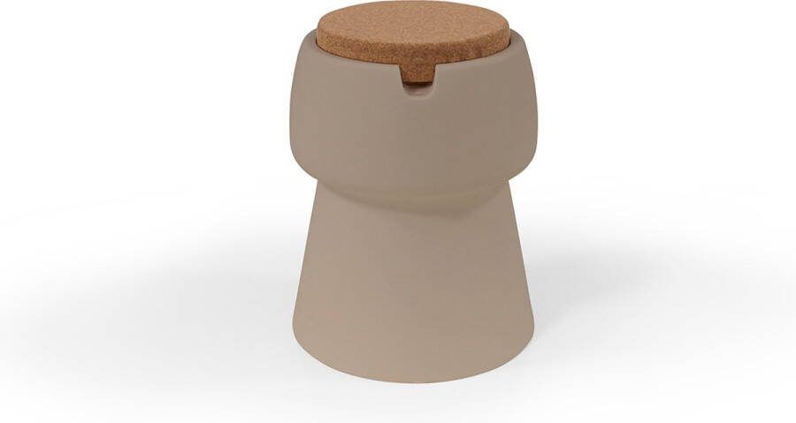 Bubalou Champagnekoeler Kruk Champ CoolStool Design Wijnkoeler Bijzettafel Taupe's Touch Taupe