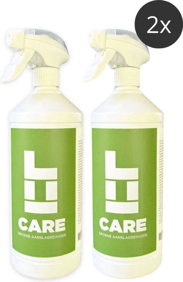 Bubalou Groene aanslagreiniger set 2 groene aanslagverwijderaar voor tuinmeubelen kant en klaar spray 1 liter