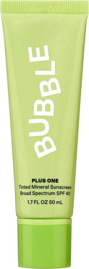 Bubble Skincare Plus One Tinted Sunscreen SPF 40 All Skin Types 50ml