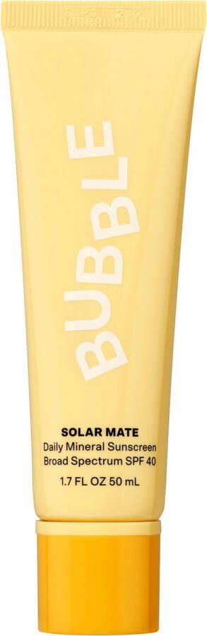 Bubble Skincare Solar Mate Mineral Sunscreen SPF 40 All Skin Types 50mL