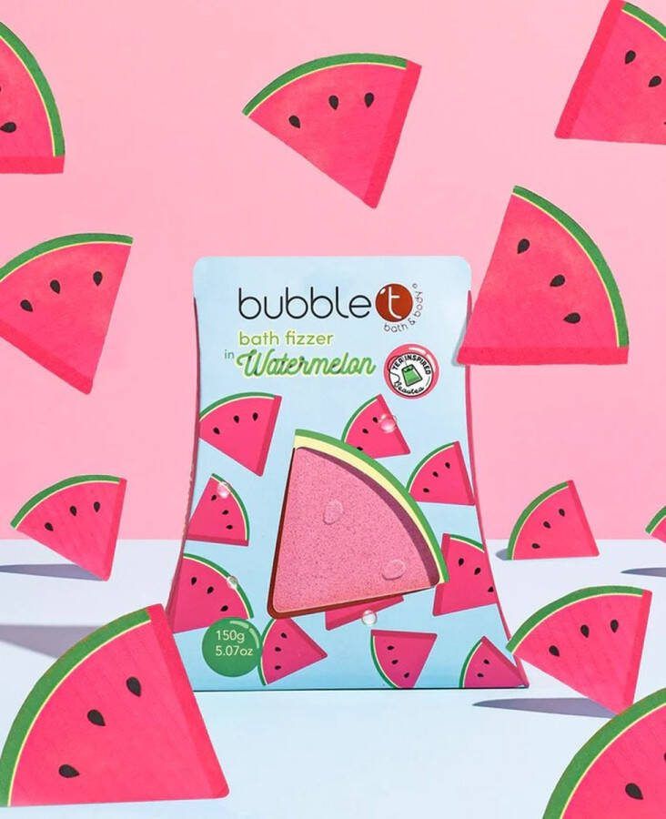 Bubble T Cosmetics bath fizzer watermelon bruisbal bad