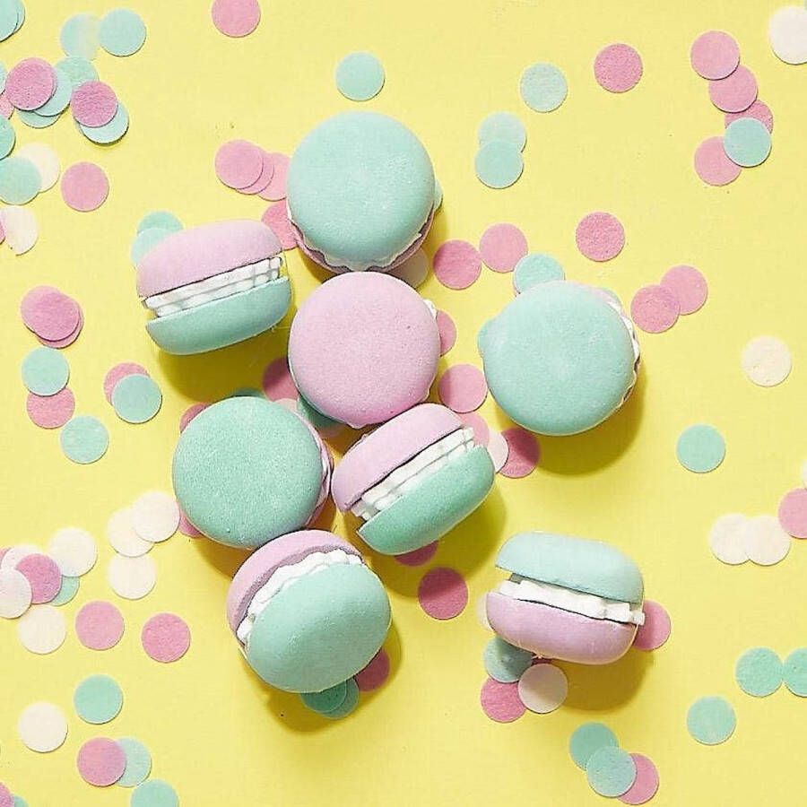 Bubble T Cosmetics Bubble T Confetea Macaron Bath Bomb Fizzers (5 x 50g) Badbruis ballen als Macarons Bad bruisballen