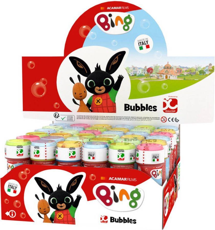 Bubble World Bellenblaas Bing 36 stuks Bellen blazen – Kinderverjaardag