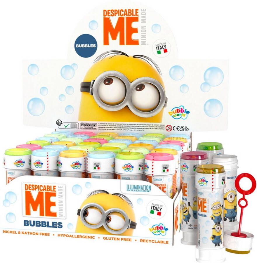 Bubble World Bellenblaas Minions 36 stuks Bellen blazen – Kinderverjaardag