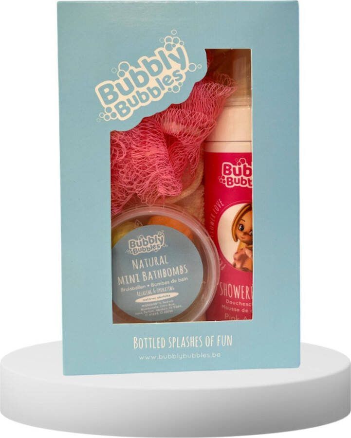 BubblyBUBBLES Geschenkzakje Bamboo douchegel eau de parfum & lief zeepje voor kinderen