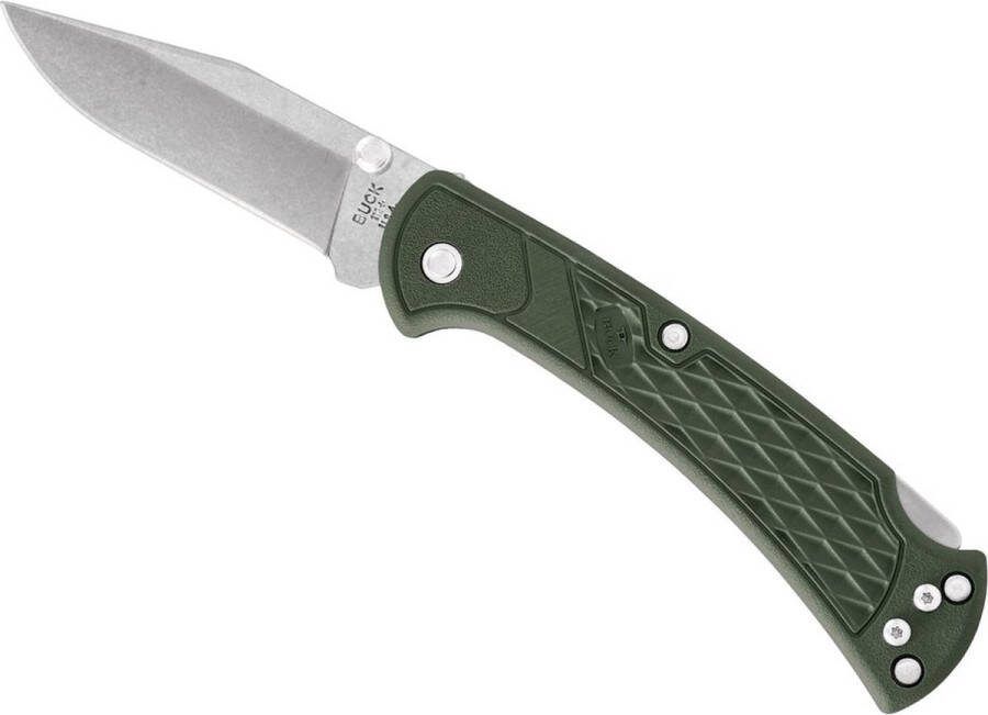 Buck zakmes Ranger Slim EDC Folding Olijf Groen clampack