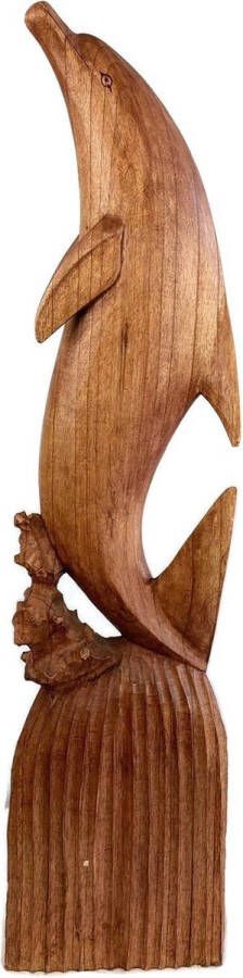 BuddhaShop houten beeld houten dolfijnen bali houten beeld houten dier hangemaakt beeld