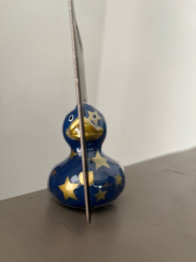 BUDDUCK.COM BUD Luxury Mini Duck GOLD STAR MAGIC DUCK Koningsblauw Badeendje met gouden sterren van : Werelds meest lieve en gespaarde badeendmerk voor jong en oud
