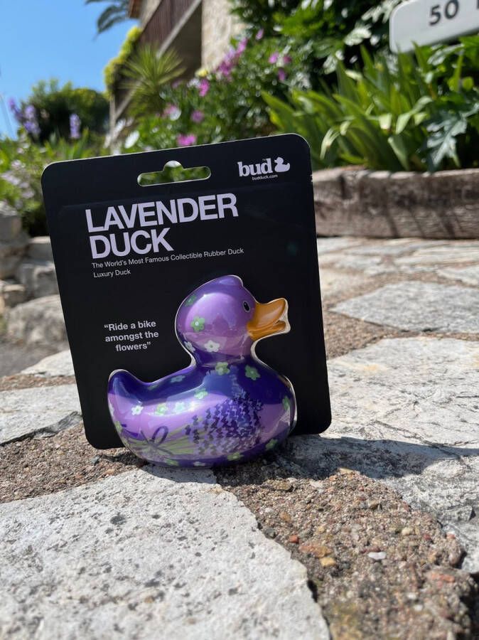 BUDDUCK.COM Luxury LAVENDER DUCK luxe badeendje lavendel 10cm