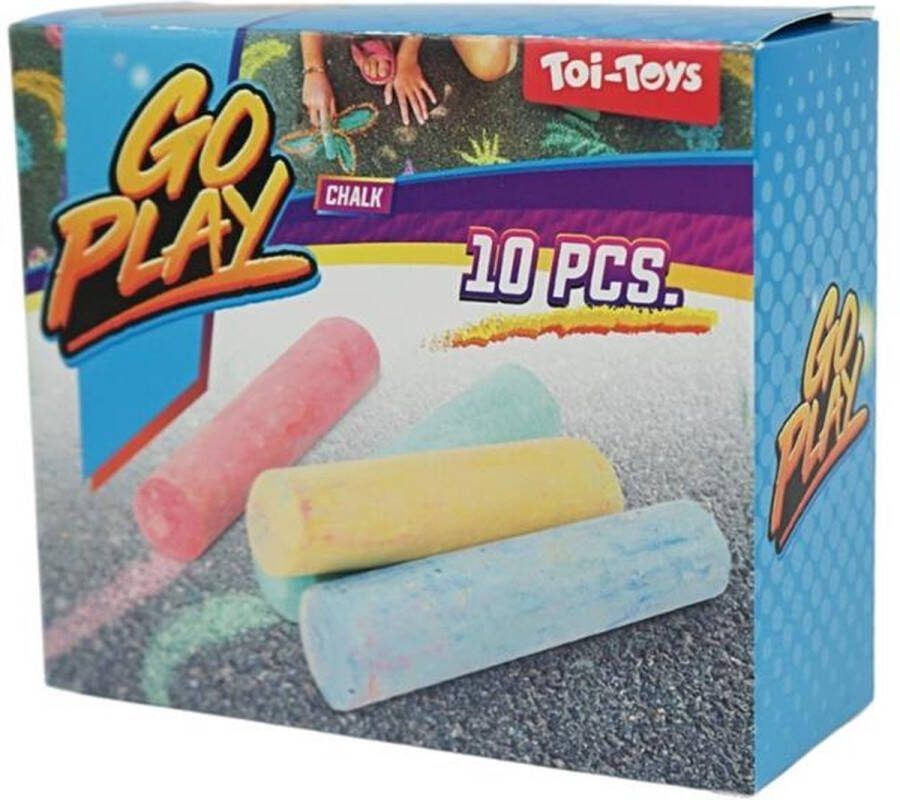 Budgetland Stoepkrijt 10 cm set van 10