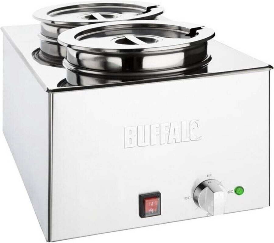 Buffalo Bain-Marie Met 2x 5 2L Bakken FT695 Horeca & Professioneel