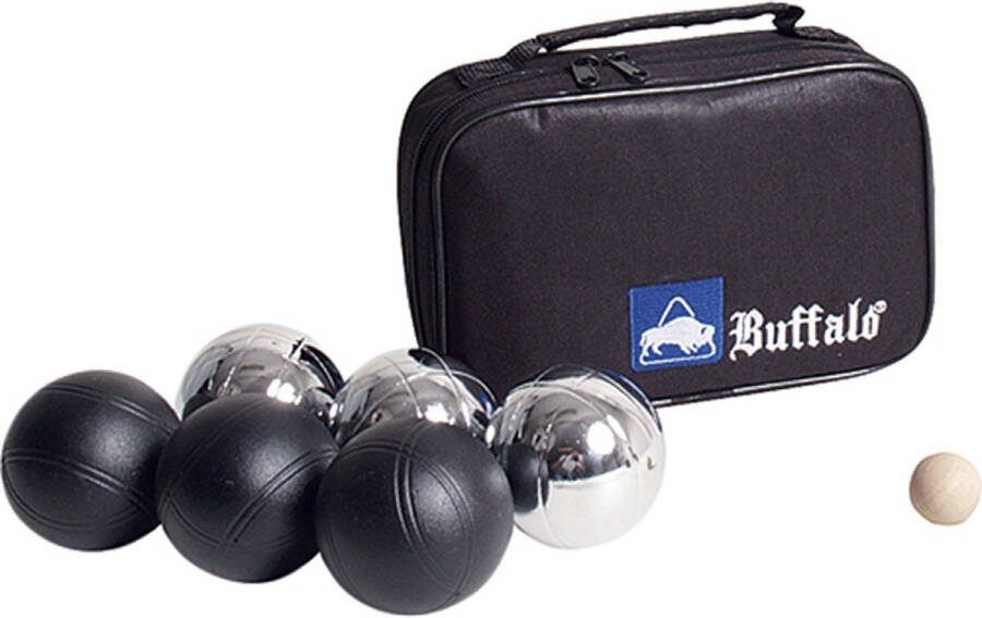 Buffalo Jeu de boules set gepoedercoat metaal (6st.)
