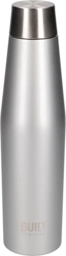 BUILT New York Dubbelwandige Thermosfles 0.54 Liter Zilver | Perfect Seal