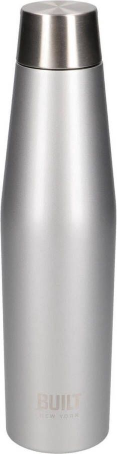 BUILT NY BUILT New York Dubbelwandige Thermosfles 0.54 Liter Zilver BUILT