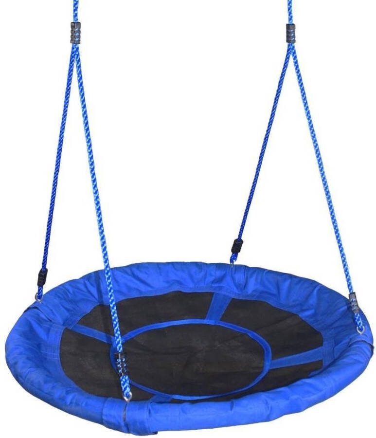 Buitenspeelgoed Keupink Nestschommel Zwart Blauw Nest schommel buitenspeelgoed Vanaf 3 jaar Blauw Zwart Ø100 cm Nestschommel voor buiten