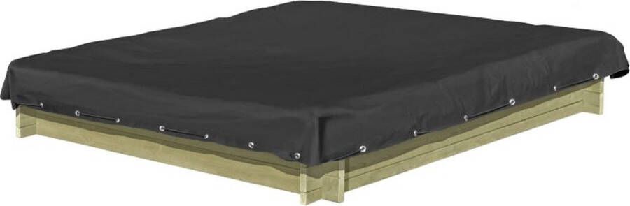 Buitenspeelgoed Keupink Zandbak Afdekhoes Zwart 150x150 cm PVC Afdekking zandbak Afdekzeil 150x150 cm bescherm uw zandbak