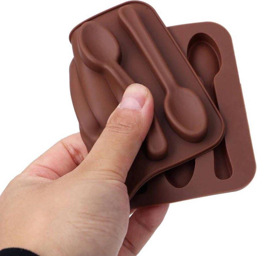 BukkitBow Chocolade mal 3D Lepel Vorm Siliconen Mal Taart Decoratie – Cakevorm Fondant Black Friday & Kerstcadeau