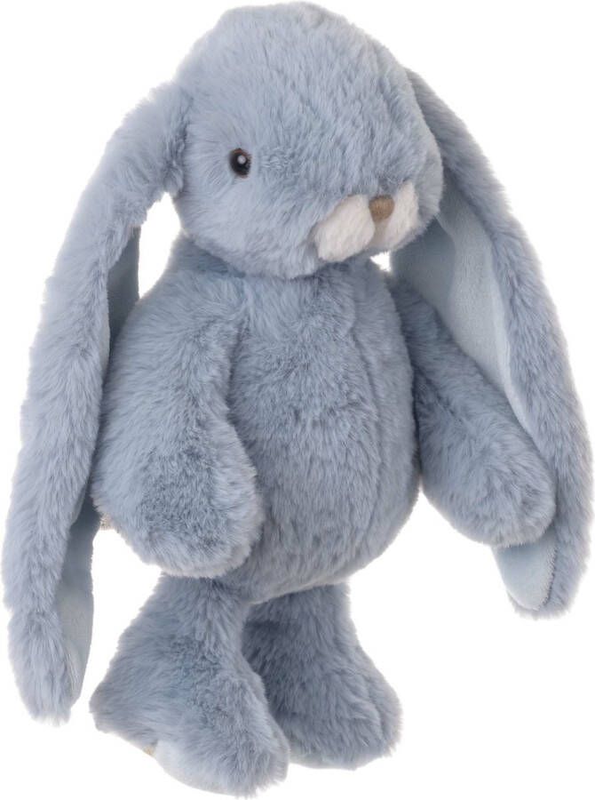 Bukowski pluche konijn knuffeldier lichtblauw staand 30 cm Luxe kwaliteit knuffels