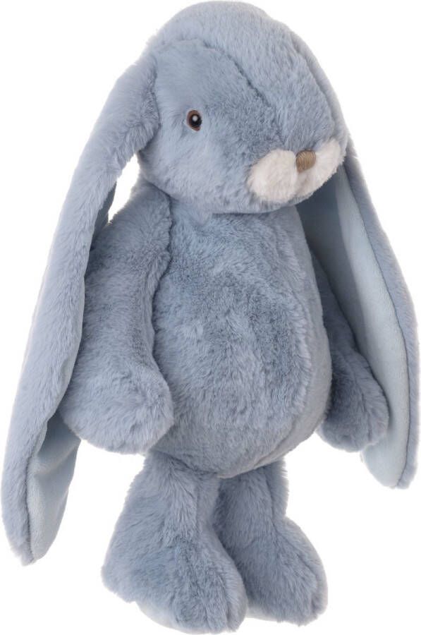 Bukowski pluche konijn knuffeldier lichtblauw staand 40 cm Luxe kwaliteit knuffels