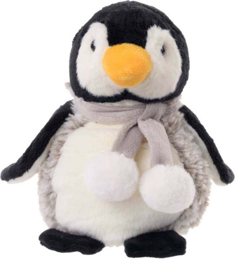 Bukowski pluche pinguin knuffeldier grijs wit staand 25 cm Luxe kwaliteit knuffels