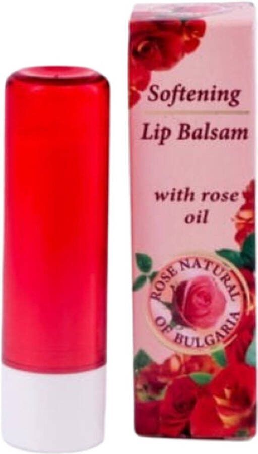 Bulfresh Cosmetics Bulfresh Lip balsam 5 ml Rose Natural of Bulgaria (lipstick uitvoering)