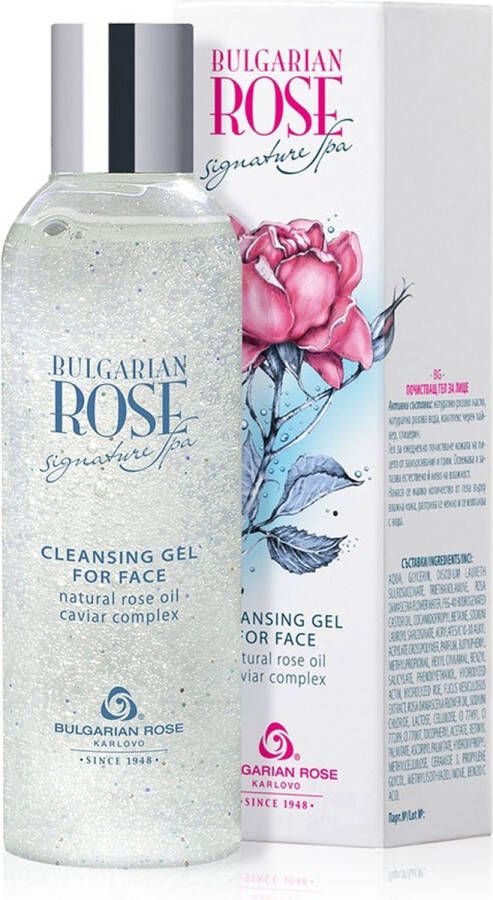 Bulgarian roos Karlovo Cleansing gel for face Signature Spa | Rozen cosmetica met 100% natuurlijke Bulgaarse rozenolie en rozenwater