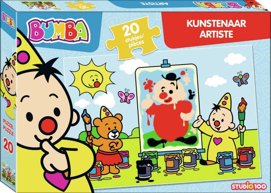 Studio 100 puzzel Bumba als kunstenaar junior 20 stukjes