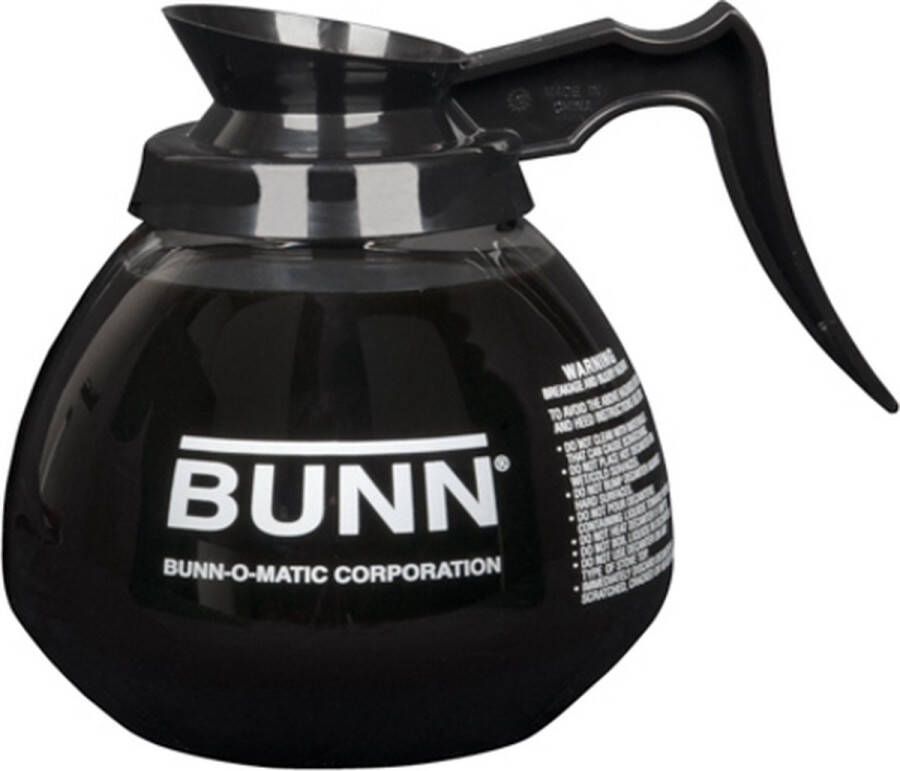 Bunn Black Handle Glass Decanter 1.9 L