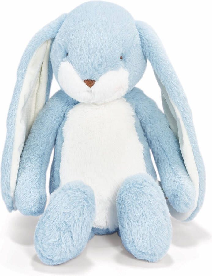 Bunnies By The Bay Floppy Nibble Konijn Knuffeldier Knuffel voor kinderen Geborduurde details 40 cm Blauw