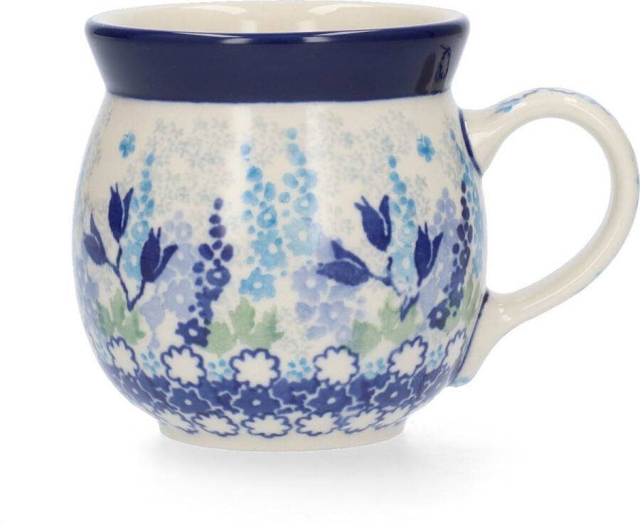 Bunzlau Castle Boeren Mok 240 ml Blue Garden Handgemaakt Koffie beker kop