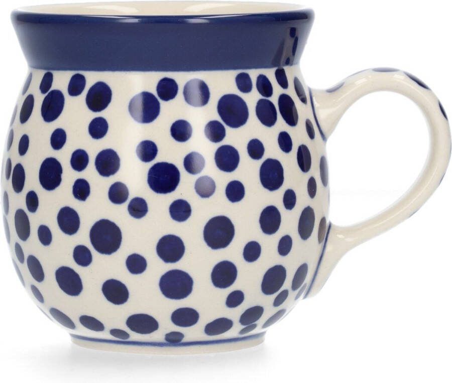 Bunzlau Castle Boeren mok 240 ml Crazy Dots Handgemaakt Koffie beker kop