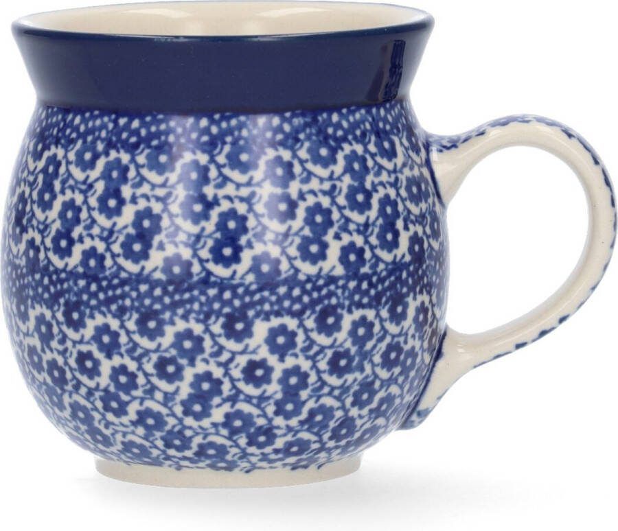 Bunzlau Castle Boeren mok 240 ml Midnight Blue Handgemaakt Koffie beker kop