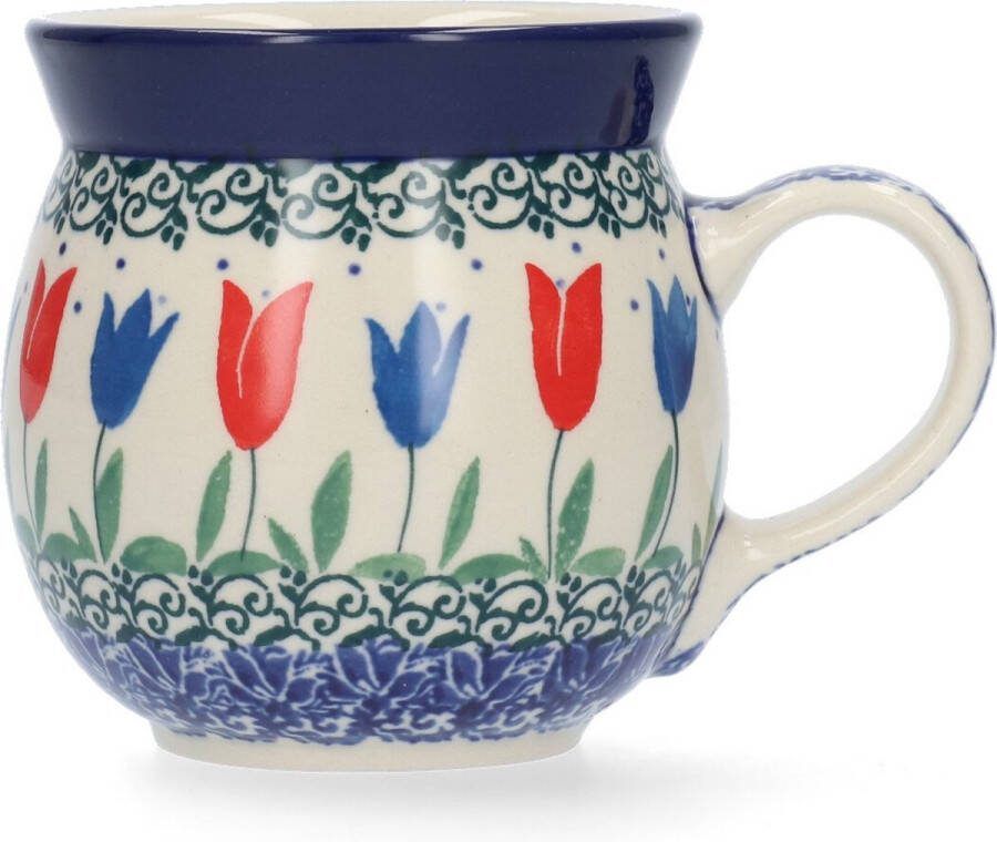 Bunzlau Castle Boeren mok 240 ml Tulip Royal Handgemaakt Koffie beker kop
