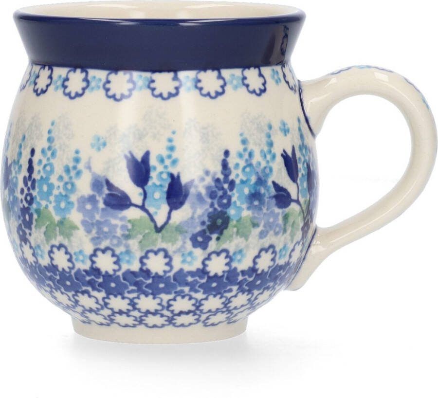 Bunzlau Castle Boeren Mok 370 ml Blue Garden Handgemaakt Koffie beker kop