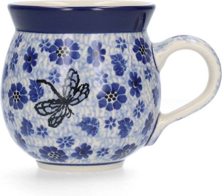 Bunzlau Castle Boeren mok 370 ml Dragonfly Handgemaakt Koffie beker kop