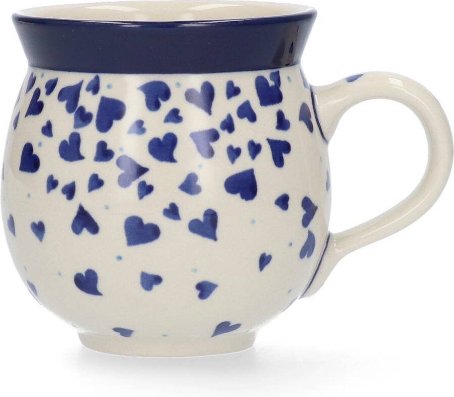 Bunzlau Castle Boeren Mok 370 ml Hearts Handgemaakt Koffie beker kop