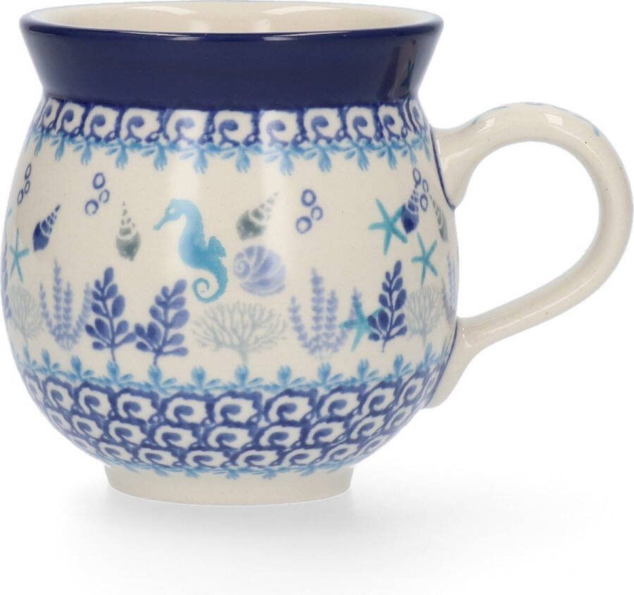 Bunzlau Castle Boeren Mok 370 ml Seahorse Handgemaakt Koffie beker kop