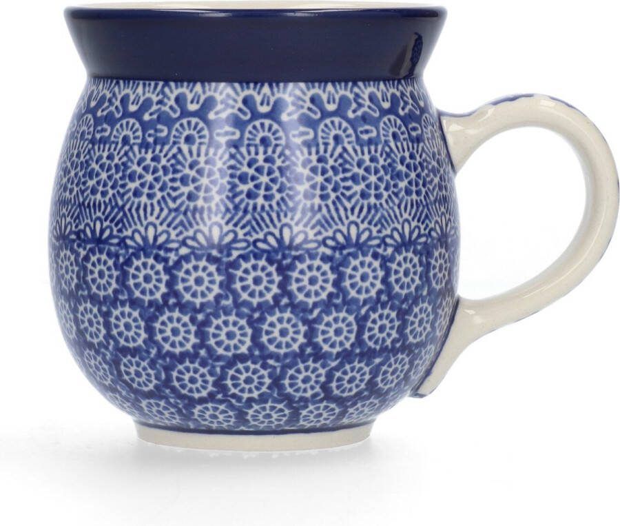 Bunzlau Castle Boeren Mok 500 ml Lace Handgemaakt Koffie beker kop