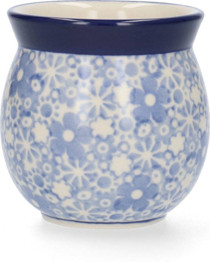 Bunzlau Castle Boerenmok 240 ml Floating Flowers Handgemaakt