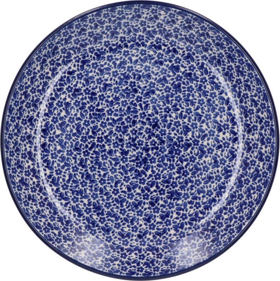 Bunzlau Castle Bord Ø: 23 5 cm Indigo Handgemaakt Bord