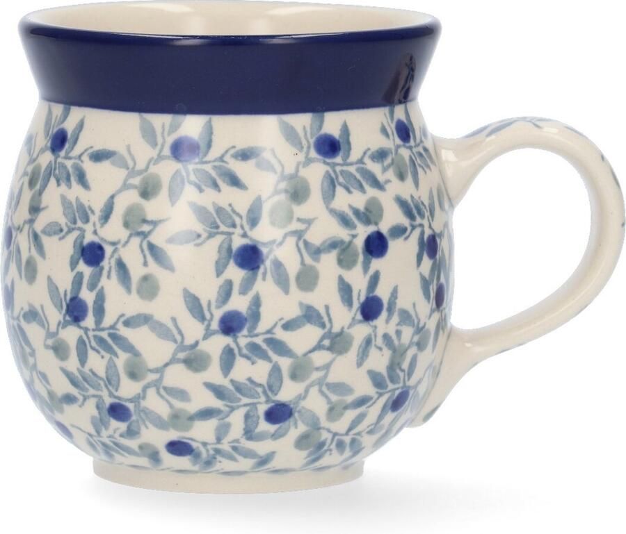 Bunzlau Castle Boeren mok 240 ml Blue Olive Handgemaakt Koffie beker kop