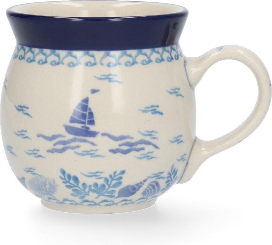 Bunzlau Castle Boeren Mok 240 ml Boat Handgemaakt Koffie beker kop