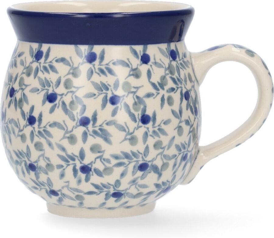Bunzlau Castle Boeren mok 370 ml Blue Olive Handgemaakt Koffie beker kop