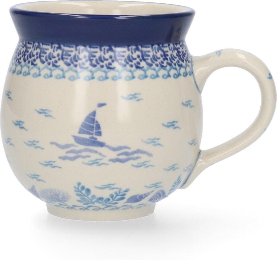 Bunzlau Castle Boeren Mok 370 ml Boat Handgemaakt Koffie beker kop