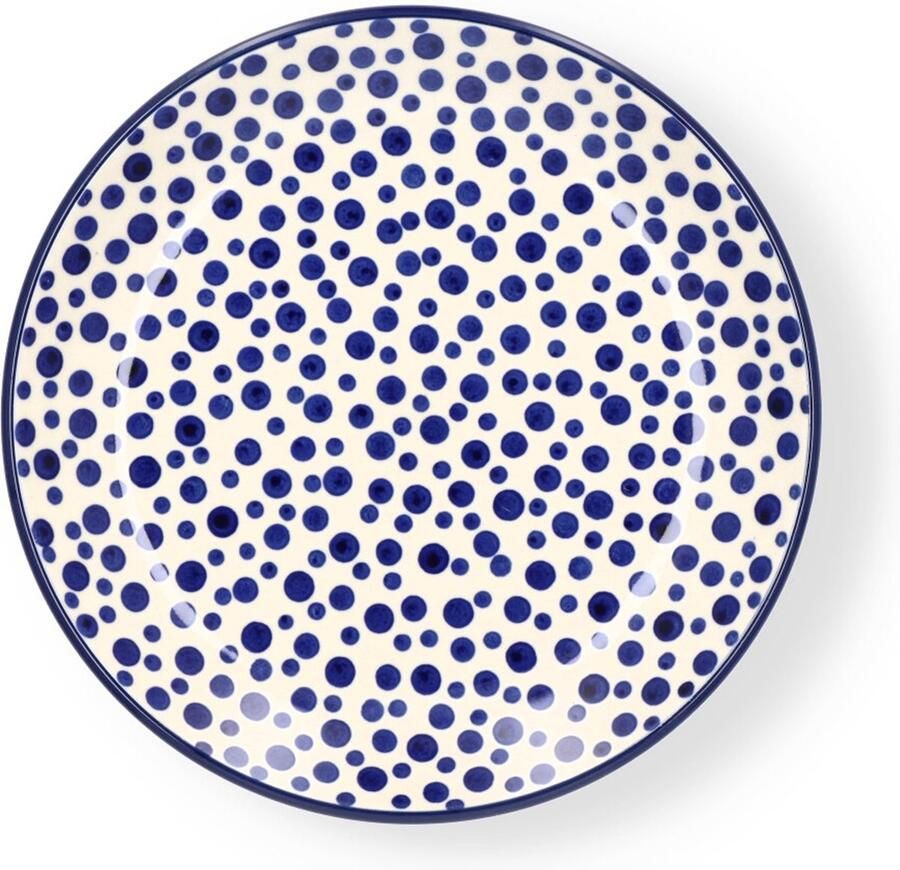 Bunzlau Castle Bord Ø: 23 5 cm Crazy Dots Handgemaakt Bord